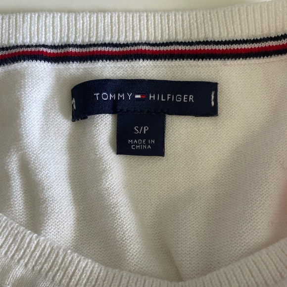 Tommy Hilfiger Red White & Navy Argyle Sweater - Picture 3 of 4